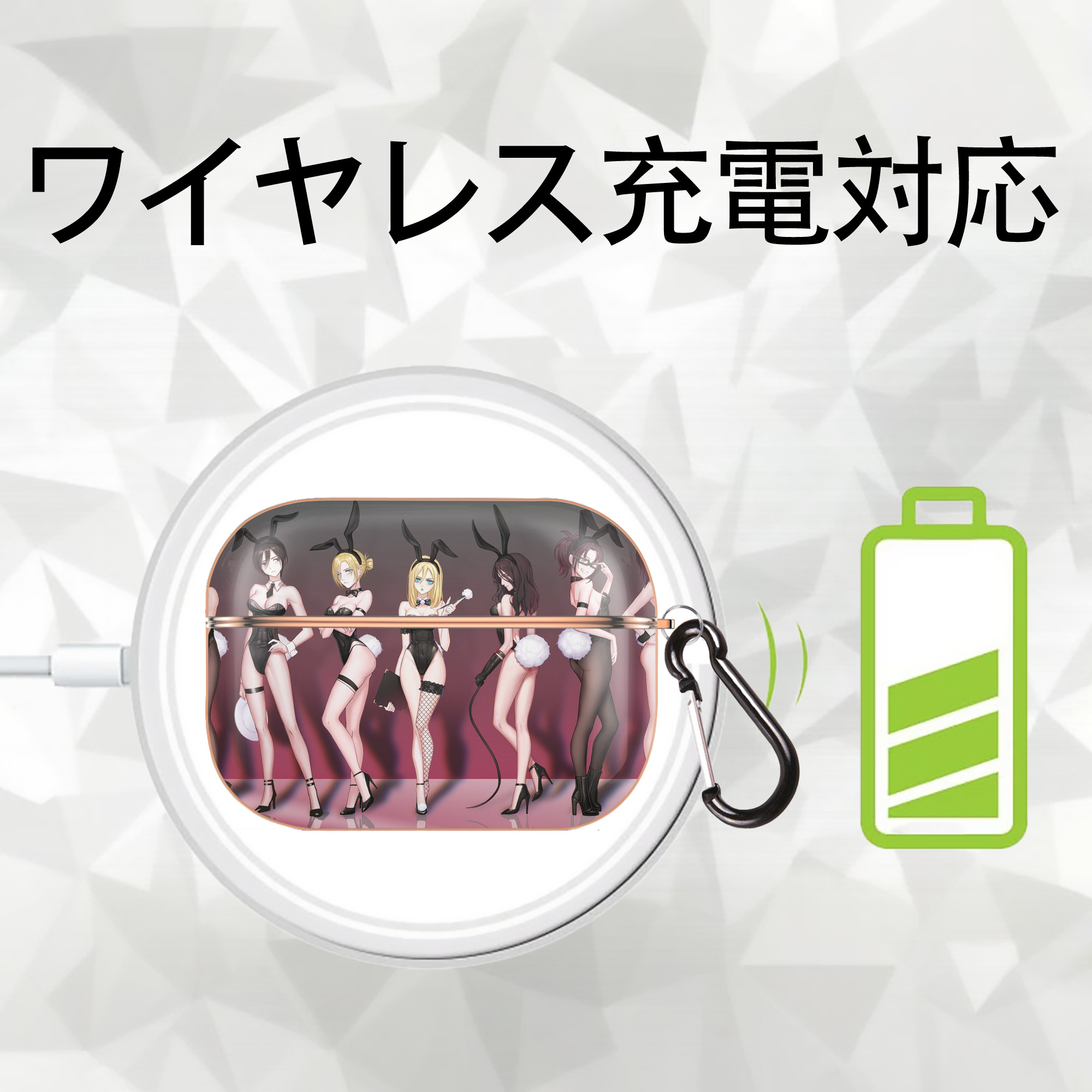 進撃の巨人 Attack on Titan 【AirPods Pro用】ハードシェル保護ケース｜耐衝撃・防指紋・カラビナ付き商品仕様