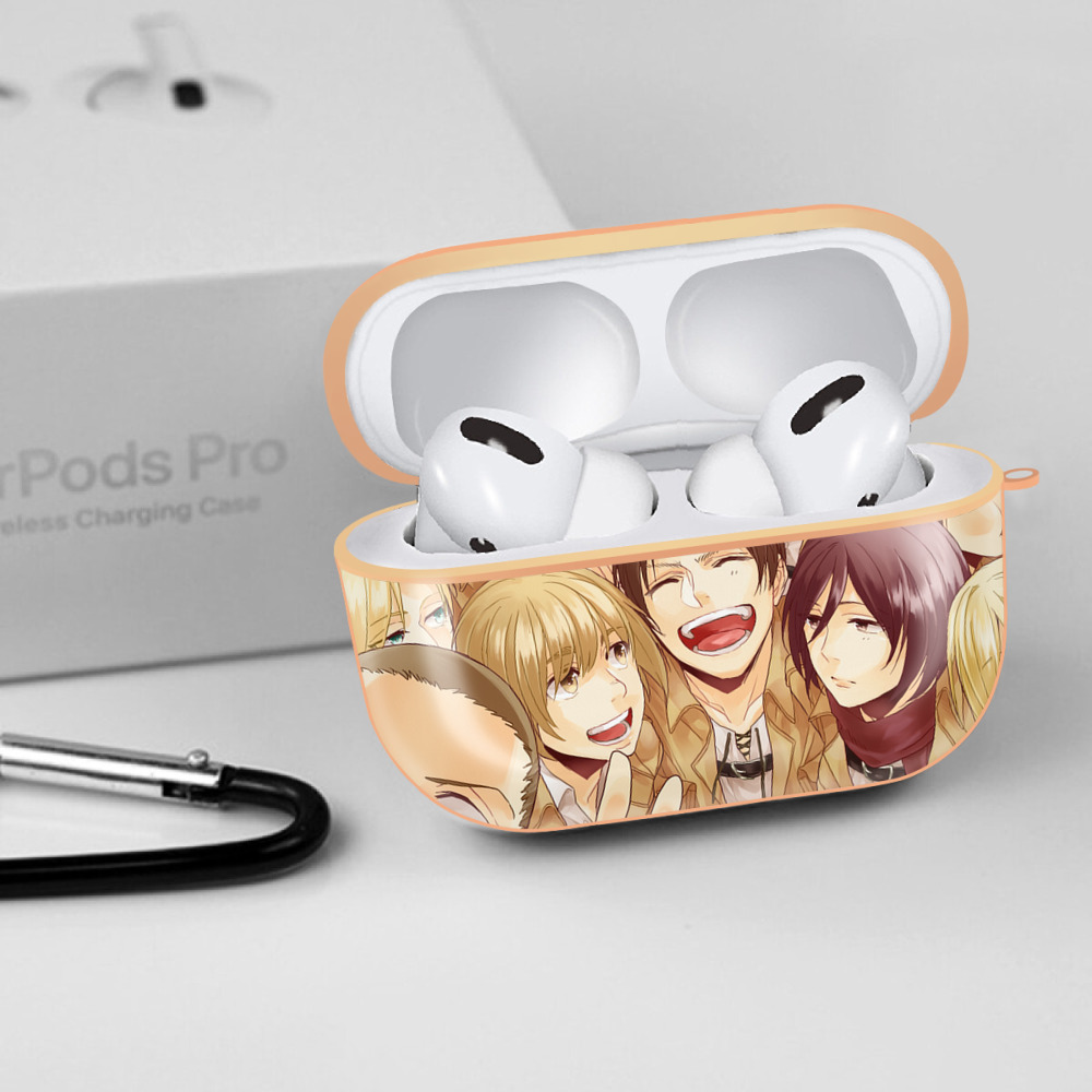 進撃の巨人 Attack on Titan 【AirPods Pro用】ハードシェル保護ケース｜耐衝撃・防指紋・カラビナ付き商品仕様