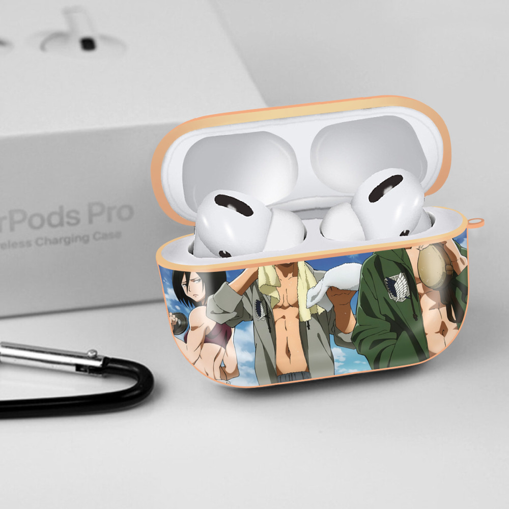 進撃の巨人 Attack on Titan 【AirPods Pro用】ハードシェル保護ケース｜耐衝撃・防指紋・カラビナ付き商品仕様