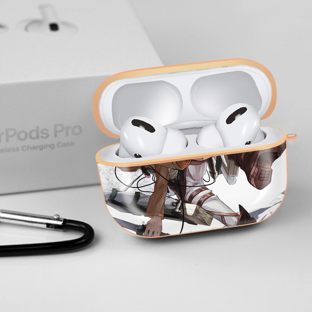 進撃の巨人 Attack on Titan 【AirPods Pro用】ハードシェル保護ケース｜耐衝撃・防指紋・カラビナ付き商品仕様