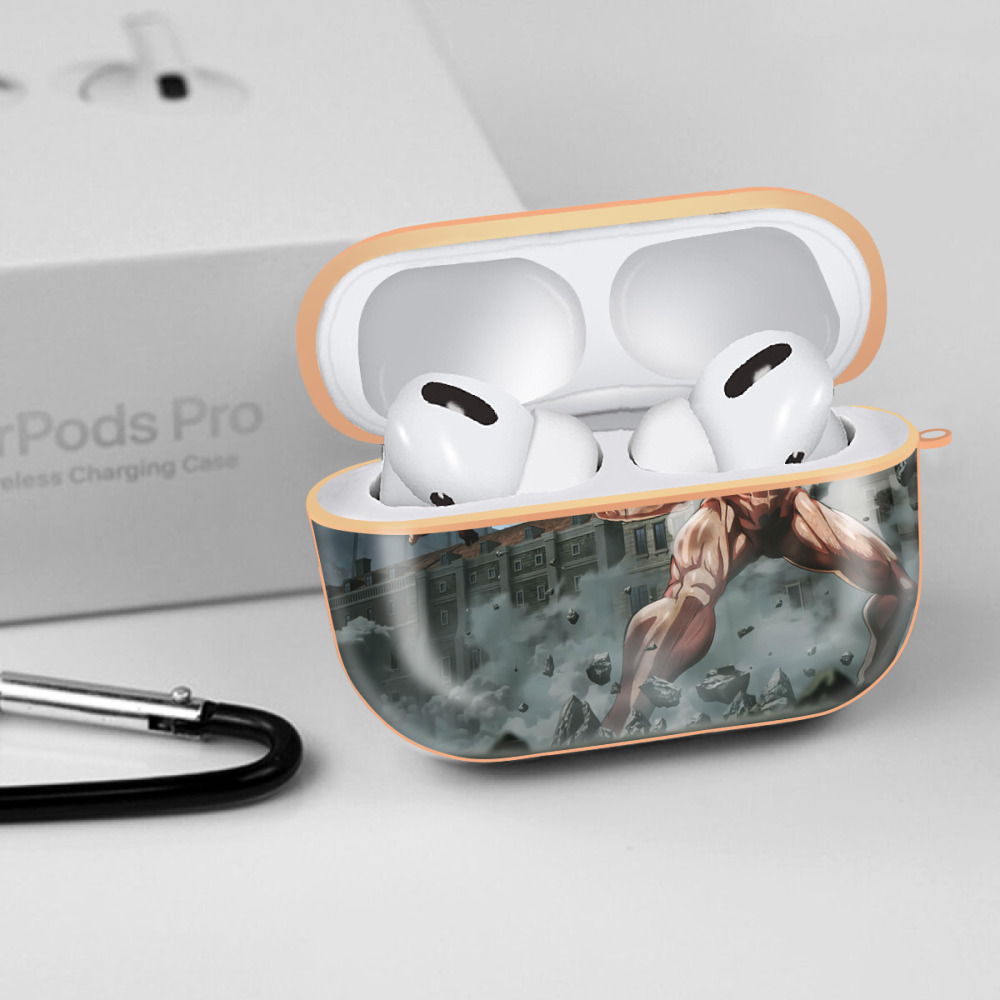 進撃の巨人 Attack on Titan 【AirPods Pro用】ハードシェル保護ケース｜耐衝撃・防指紋・カラビナ付き商品仕様