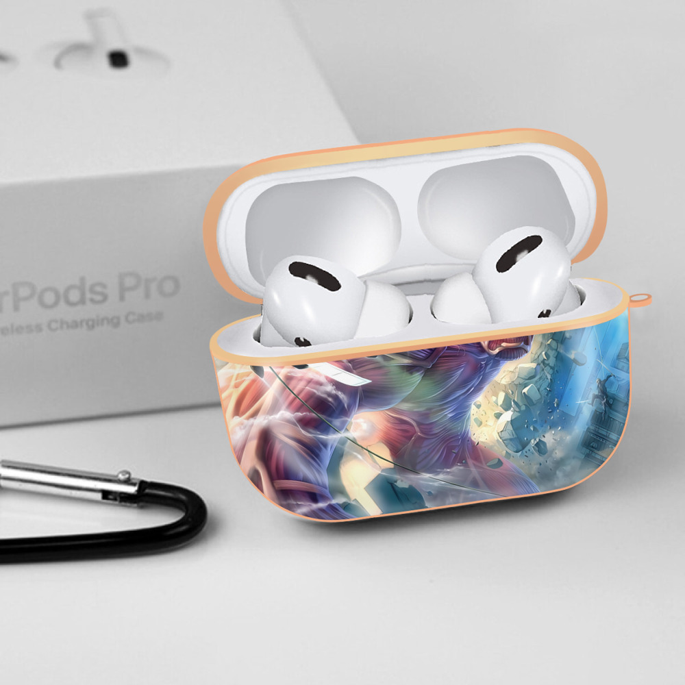 進撃の巨人 Attack on Titan 【AirPods Pro用】ハードシェル保護ケース｜耐衝撃・防指紋・カラビナ付き商品仕様