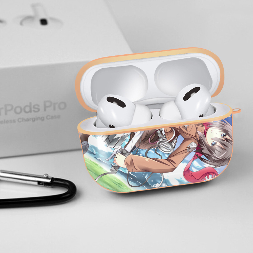 進撃の巨人 Attack on Titan 【AirPods Pro用】ハードシェル保護ケース｜耐衝撃・防指紋・カラビナ付き商品仕様
