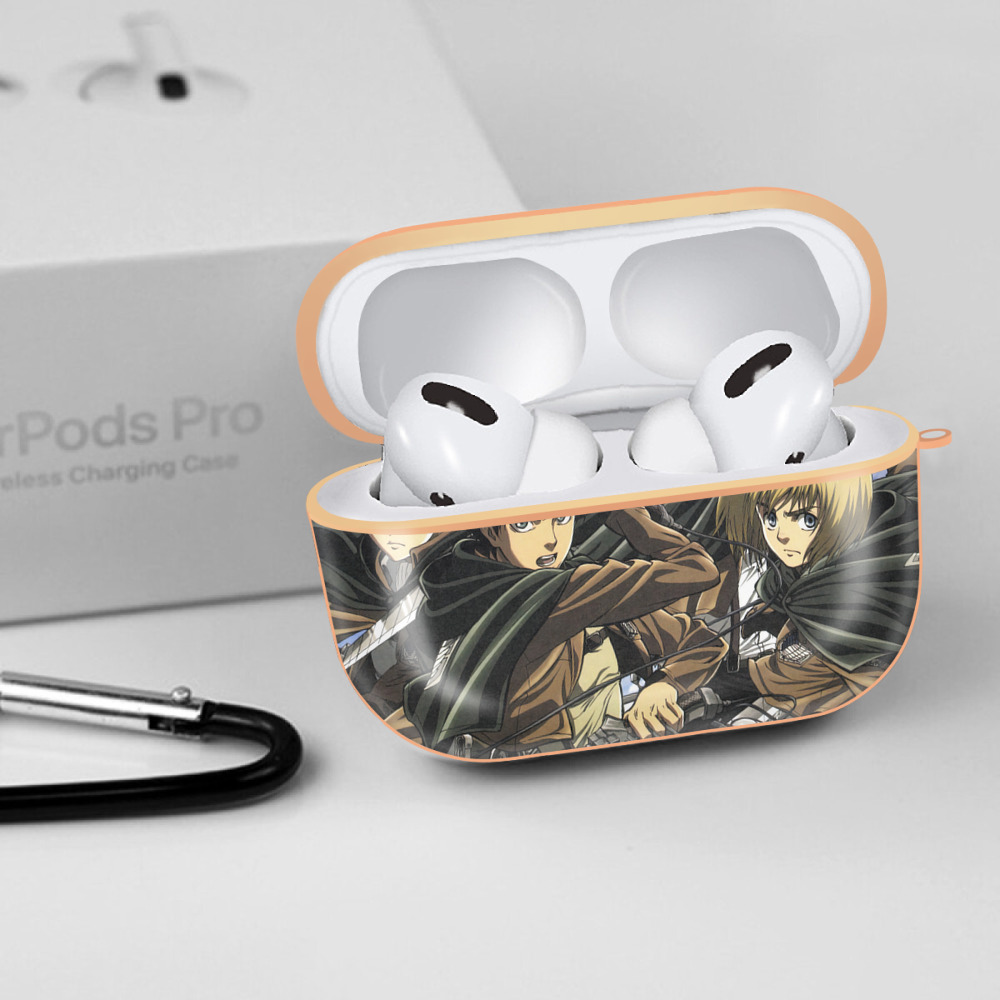 進撃の巨人 Attack on Titan 【AirPods Pro用】ハードシェル保護ケース｜耐衝撃・防指紋・カラビナ付き商品仕様