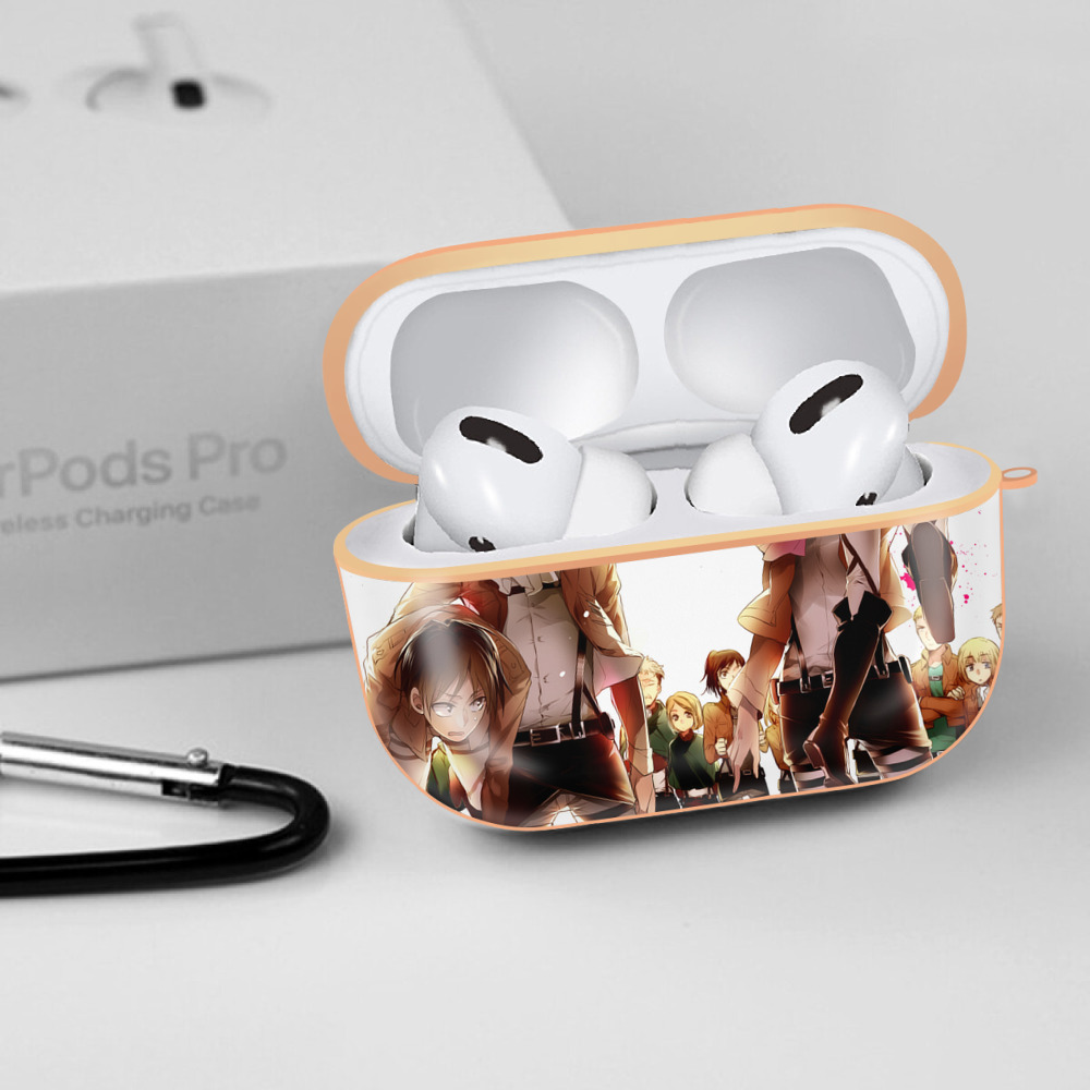 進撃の巨人 Attack on Titan 【AirPods Pro用】ハードシェル保護ケース｜耐衝撃・防指紋・カラビナ付き商品仕様