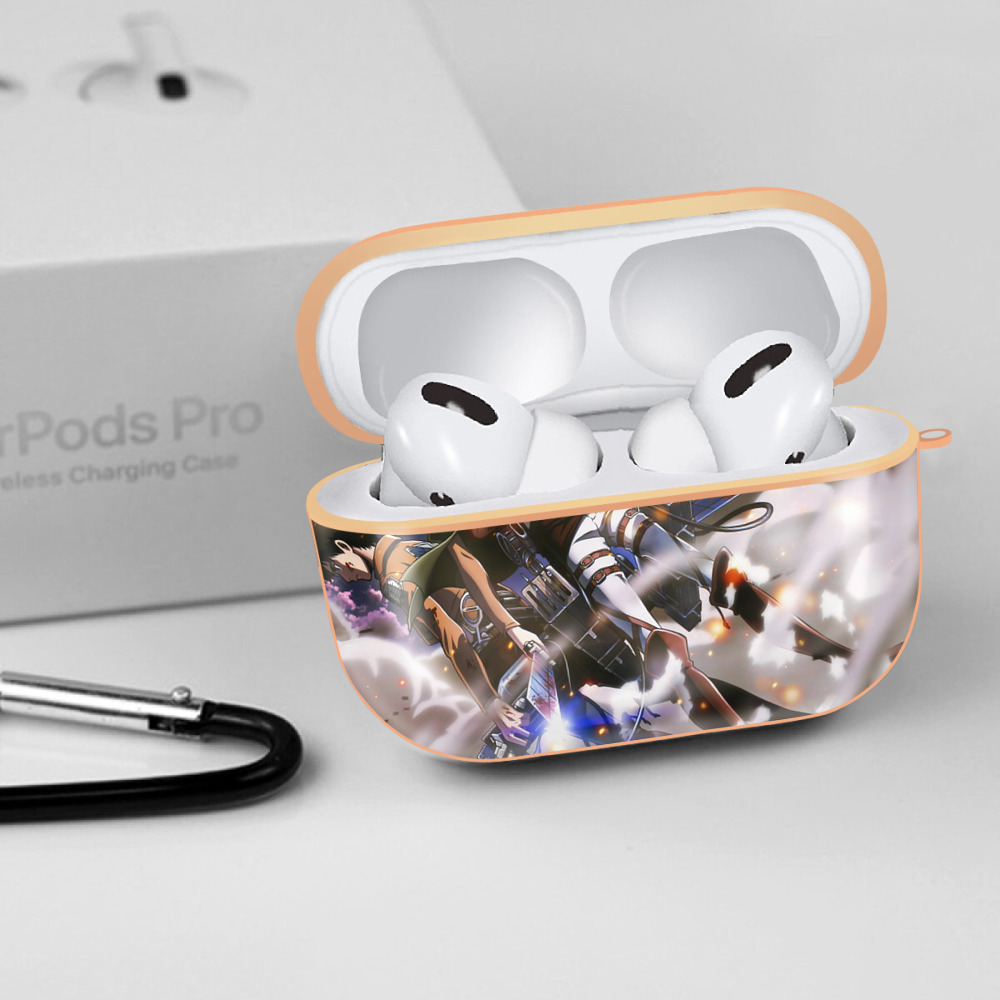 進撃の巨人 Attack on Titan 【AirPods Pro用】ハードシェル保護ケース｜耐衝撃・防指紋・カラビナ付き商品仕様