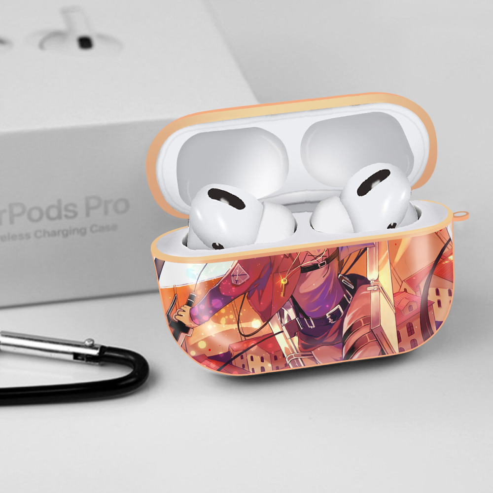 進撃の巨人 Attack on Titan 【AirPods Pro用】ハードシェル保護ケース｜耐衝撃・防指紋・カラビナ付き商品仕様