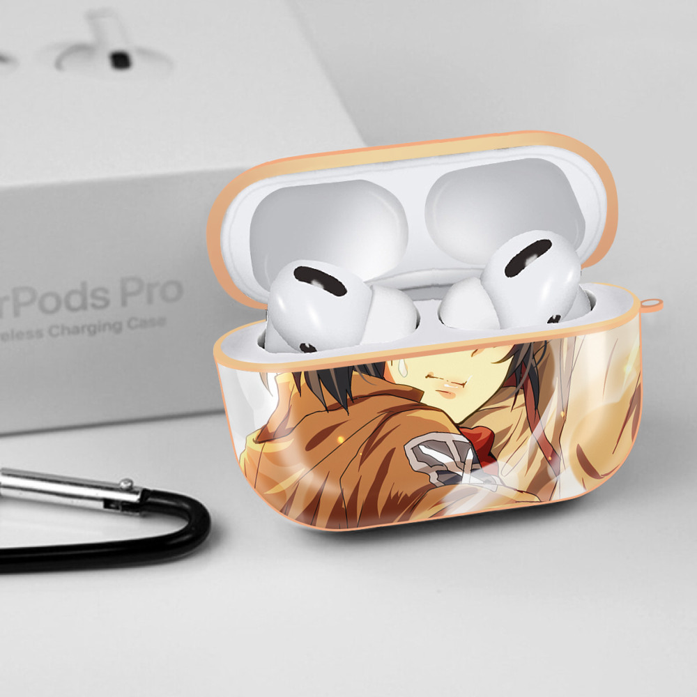 進撃の巨人 Attack on Titan 【AirPods Pro用】ハードシェル保護ケース｜耐衝撃・防指紋・カラビナ付き商品仕様