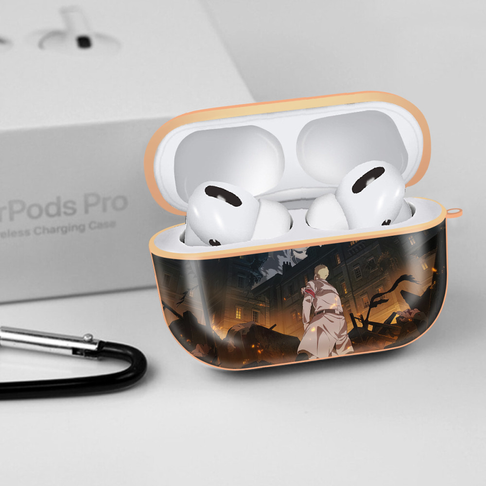 進撃の巨人 Attack on Titan 【AirPods Pro用】ハードシェル保護ケース｜耐衝撃・防指紋・カラビナ付き商品仕様