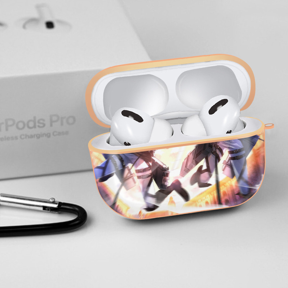 進撃の巨人 Attack on Titan 【AirPods Pro用】ハードシェル保護ケース｜耐衝撃・防指紋・カラビナ付き商品仕様