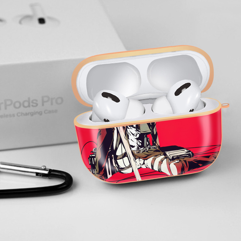 進撃の巨人 Attack on Titan 【AirPods Pro用】ハードシェル保護ケース｜耐衝撃・防指紋・カラビナ付き商品仕様