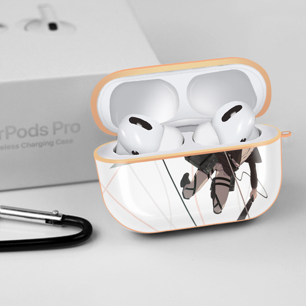 進撃の巨人 Attack on Titan 【AirPods Pro用】ハードシェル保護ケース｜耐衝撃・防指紋・カラビナ付き商品仕様