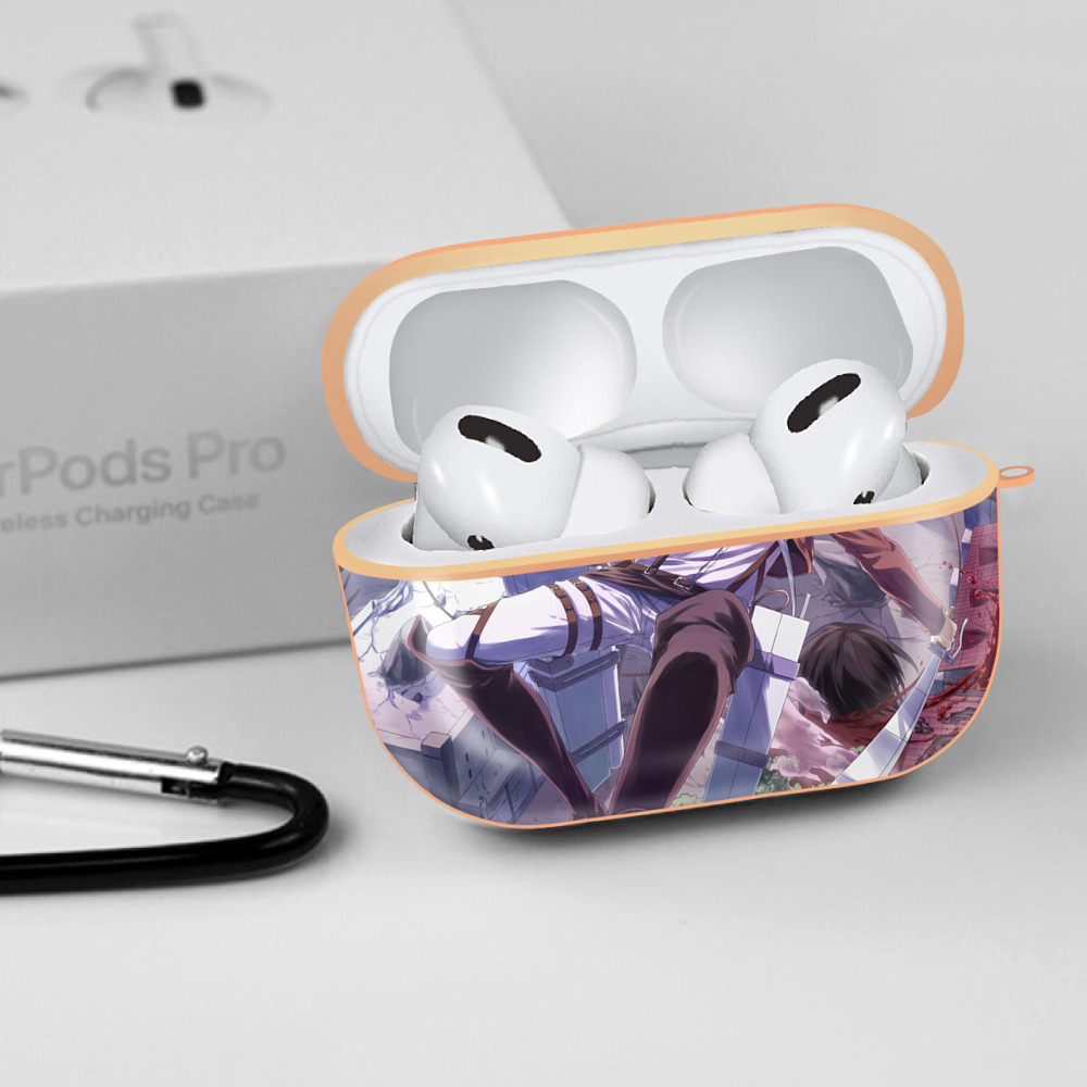 進撃の巨人 Attack on Titan 【AirPods Pro用】ハードシェル保護ケース｜耐衝撃・防指紋・カラビナ付き商品仕様