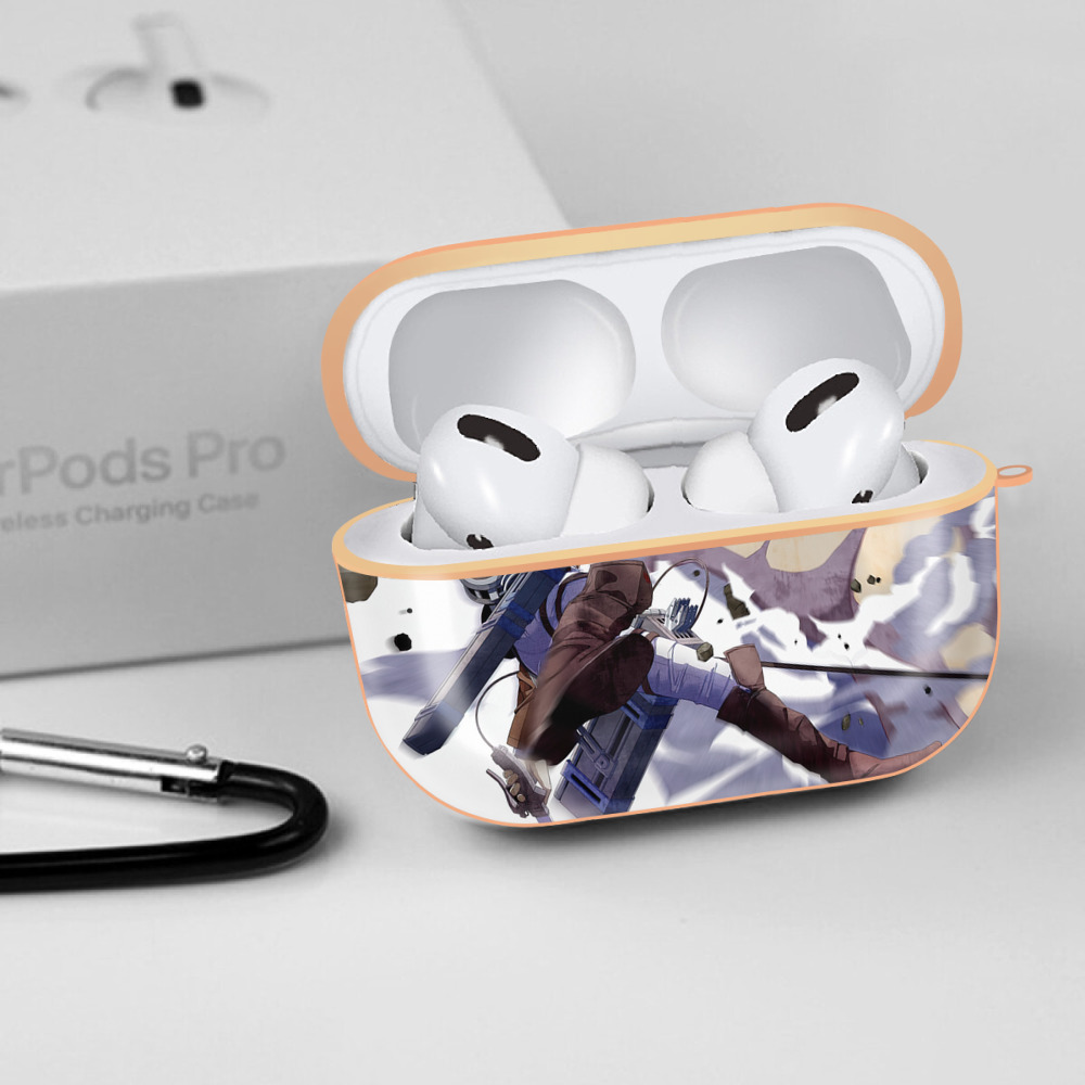 進撃の巨人 Attack on Titan 【AirPods Pro用】ハードシェル保護ケース｜耐衝撃・防指紋・カラビナ付き商品仕様