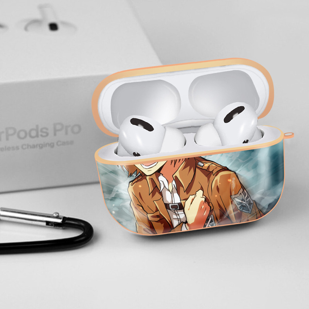 進撃の巨人 Attack on Titan 【AirPods Pro用】ハードシェル保護ケース｜耐衝撃・防指紋・カラビナ付き商品仕様