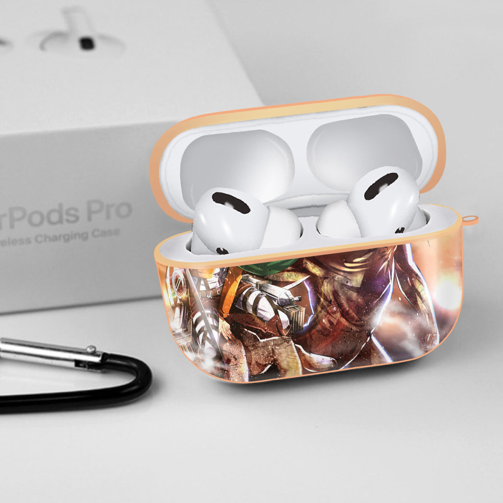 進撃の巨人 Attack on Titan 【AirPods Pro用】ハードシェル保護ケース｜耐衝撃・防指紋・カラビナ付き商品仕様