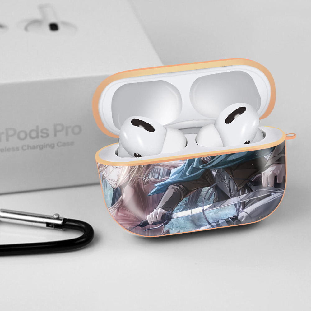 進撃の巨人 Attack on Titan 【AirPods Pro用】ハードシェル保護ケース｜耐衝撃・防指紋・カラビナ付き商品仕様