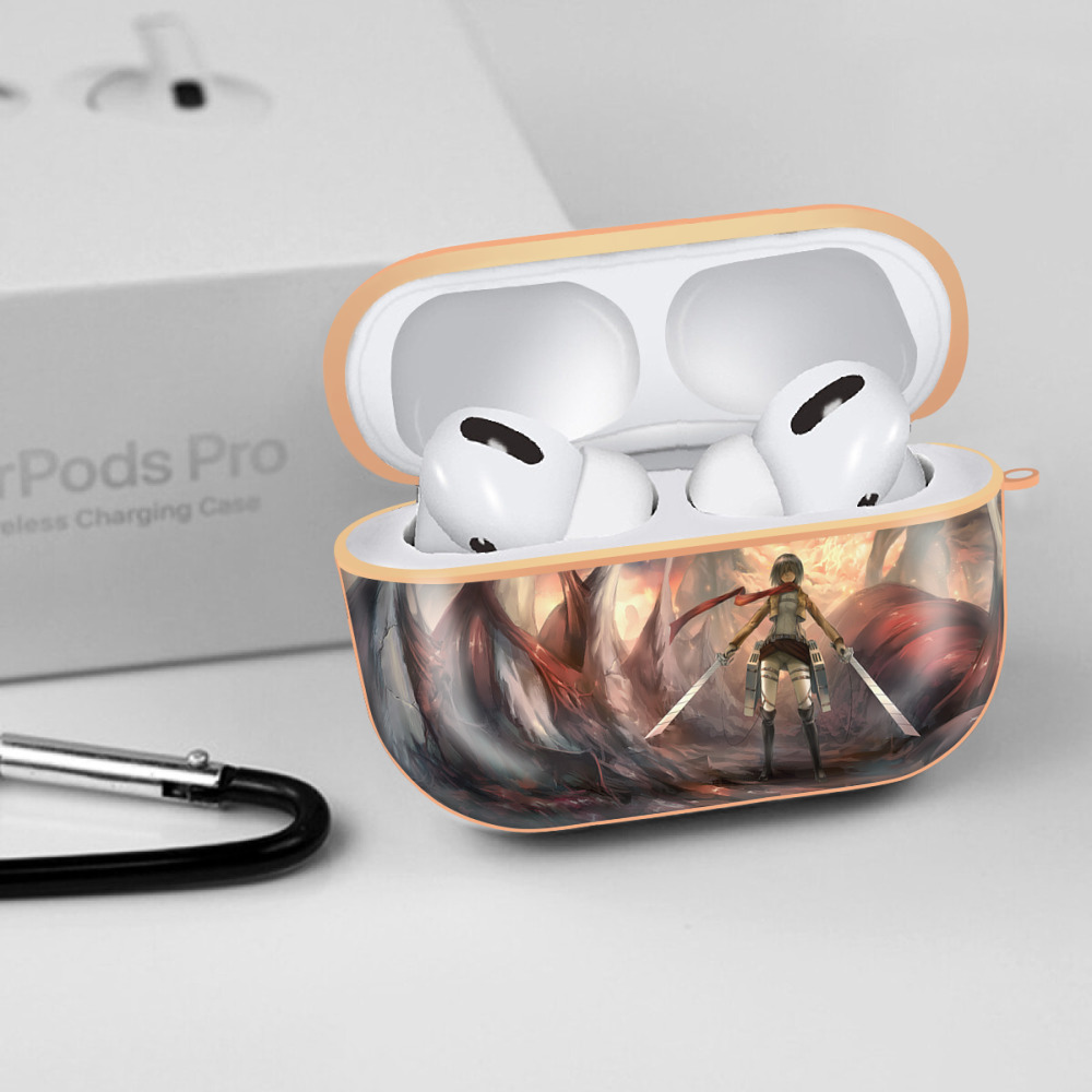 進撃の巨人 Attack on Titan 【AirPods Pro用】ハードシェル保護ケース｜耐衝撃・防指紋・カラビナ付き商品仕様