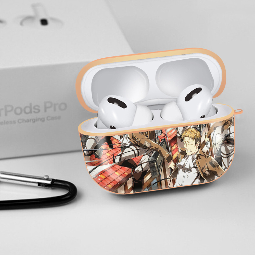 進撃の巨人 Attack on Titan 【AirPods Pro用】ハードシェル保護ケース｜耐衝撃・防指紋・カラビナ付き商品仕様