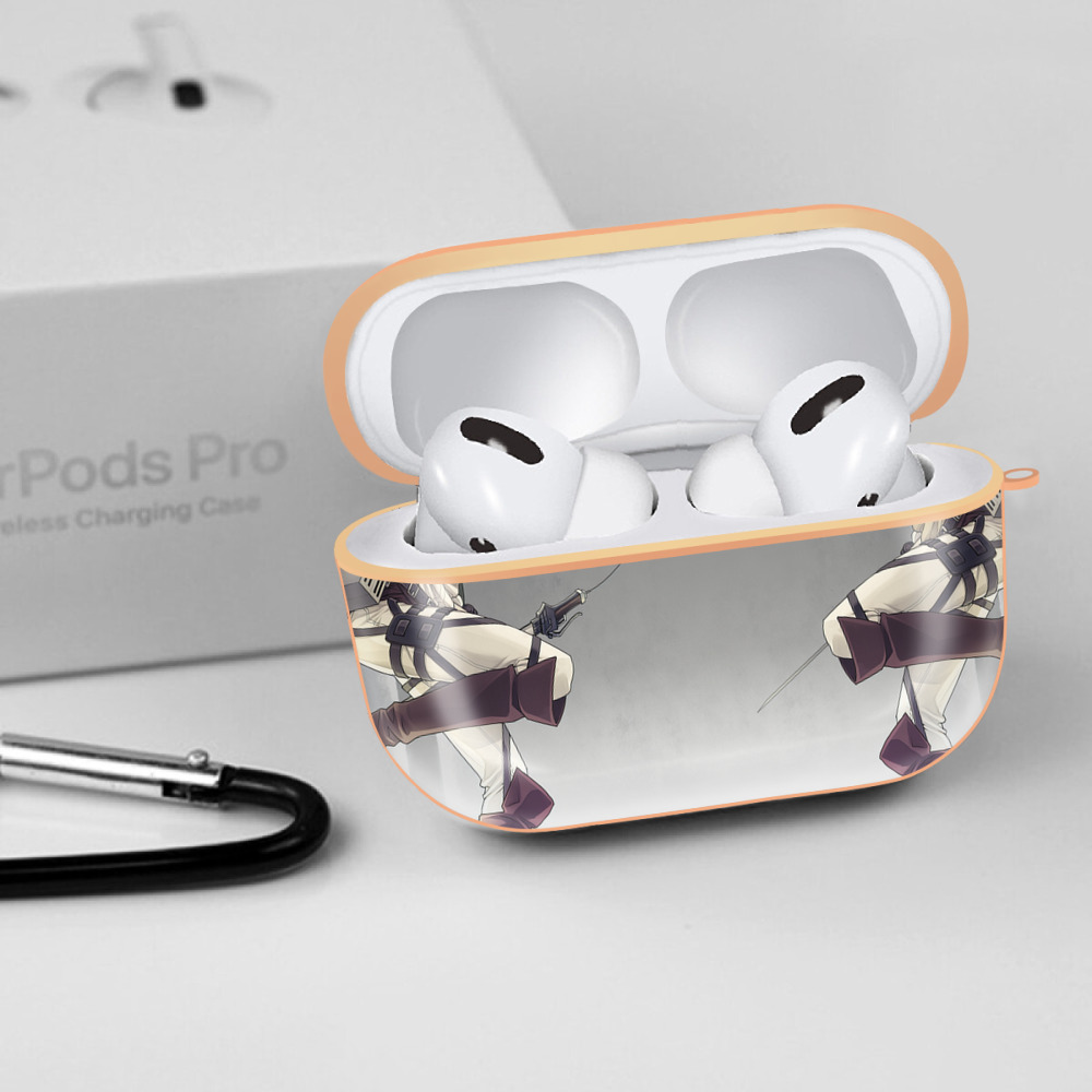 進撃の巨人 Attack on Titan 【AirPods Pro用】ハードシェル保護ケース｜耐衝撃・防指紋・カラビナ付き商品仕様