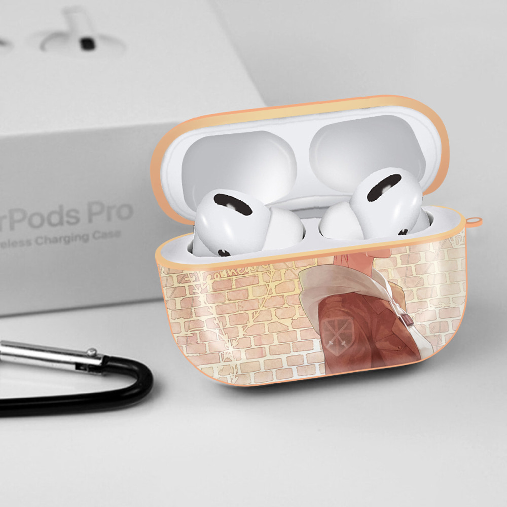 進撃の巨人 Attack on Titan 【AirPods Pro用】ハードシェル保護ケース｜耐衝撃・防指紋・カラビナ付き商品仕様