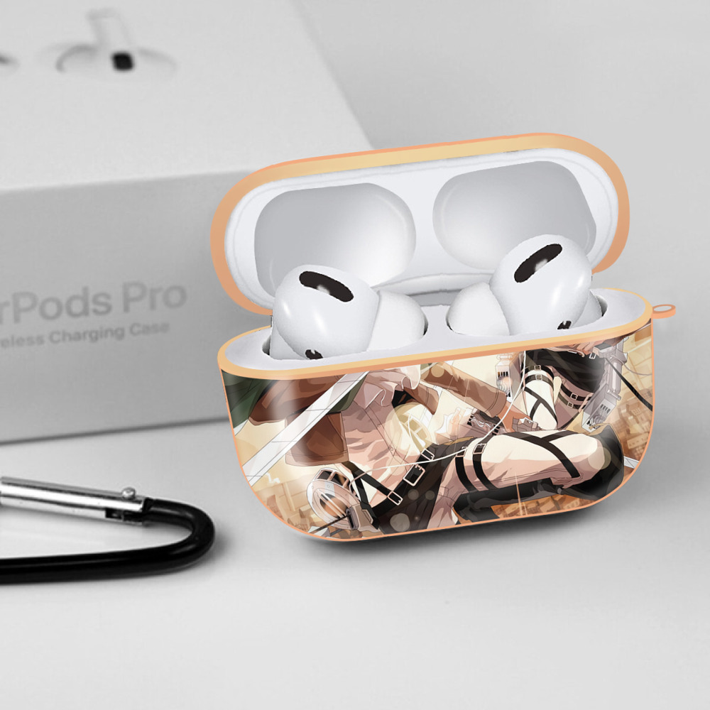 進撃の巨人 Attack on Titan 【AirPods Pro用】ハードシェル保護ケース｜耐衝撃・防指紋・カラビナ付き商品仕様
