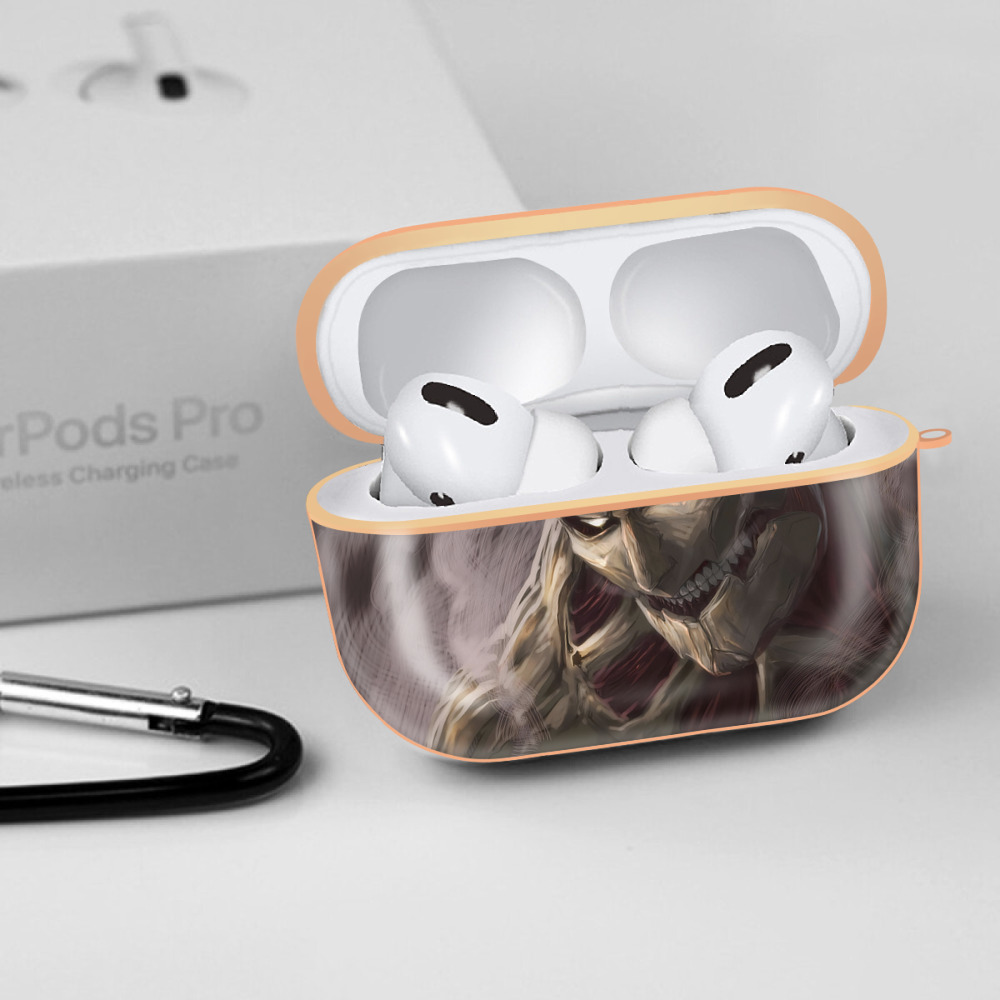 進撃の巨人 Attack on Titan 【AirPods Pro用】ハードシェル保護ケース｜耐衝撃・防指紋・カラビナ付き商品仕様