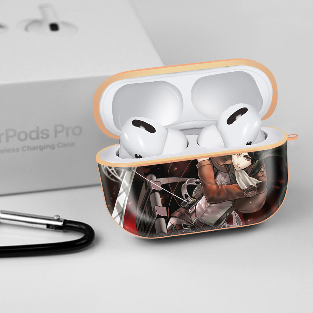 進撃の巨人 Attack on Titan 【AirPods Pro用】ハードシェル保護ケース｜耐衝撃・防指紋・カラビナ付き商品仕様