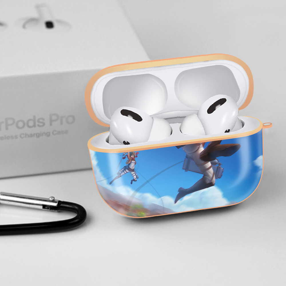 進撃の巨人 Attack on Titan 【AirPods Pro用】ハードシェル保護ケース｜耐衝撃・防指紋・カラビナ付き商品仕様
