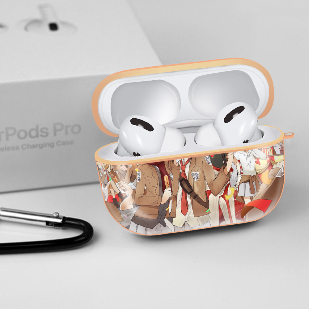 進撃の巨人 Attack on Titan 【AirPods Pro用】ハードシェル保護ケース｜耐衝撃・防指紋・カラビナ付き商品仕様