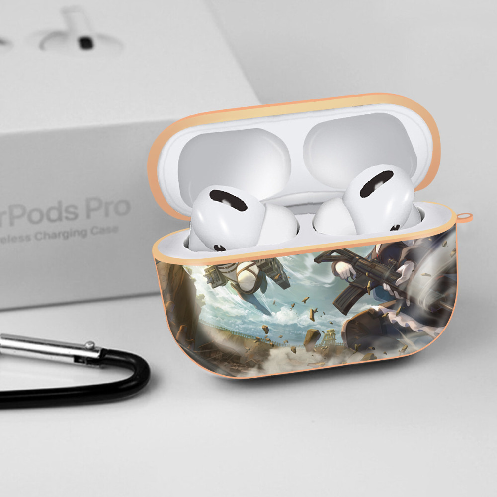 進撃の巨人 Attack on Titan 【AirPods Pro用】ハードシェル保護ケース｜耐衝撃・防指紋・カラビナ付き商品仕様