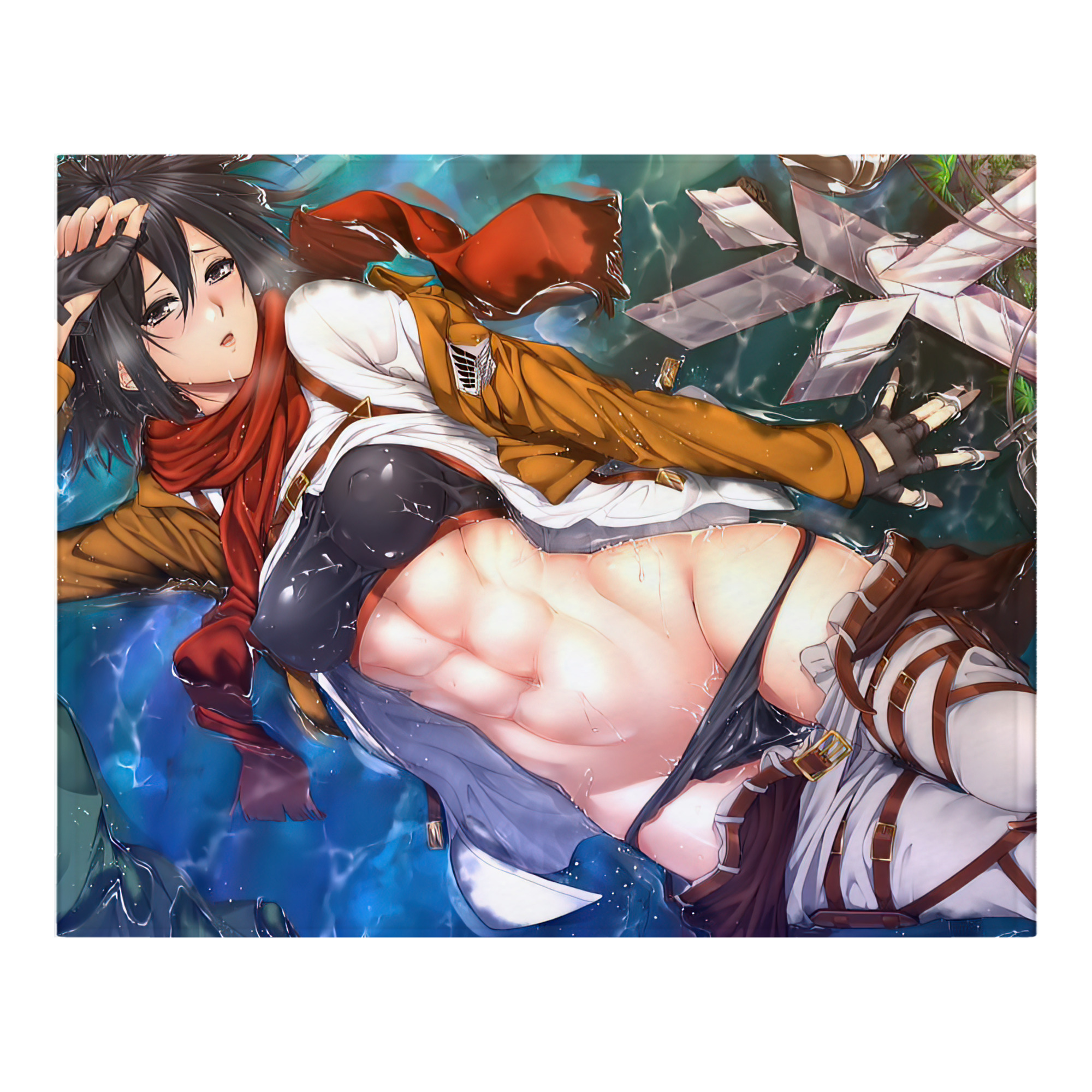 （画像用） 進撃の巨人 Attack on Titan フランネルブランケット・多サイズ対応（横型）