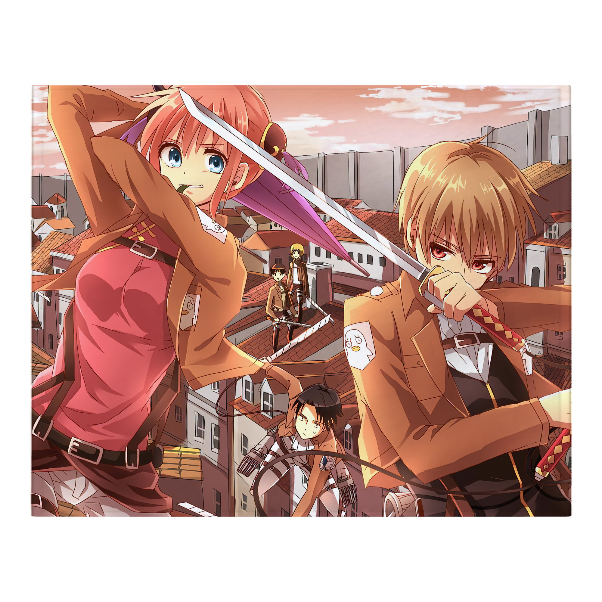 （画像用） 進撃の巨人 Attack on Titan フランネルブランケット・多サイズ対応（横型）