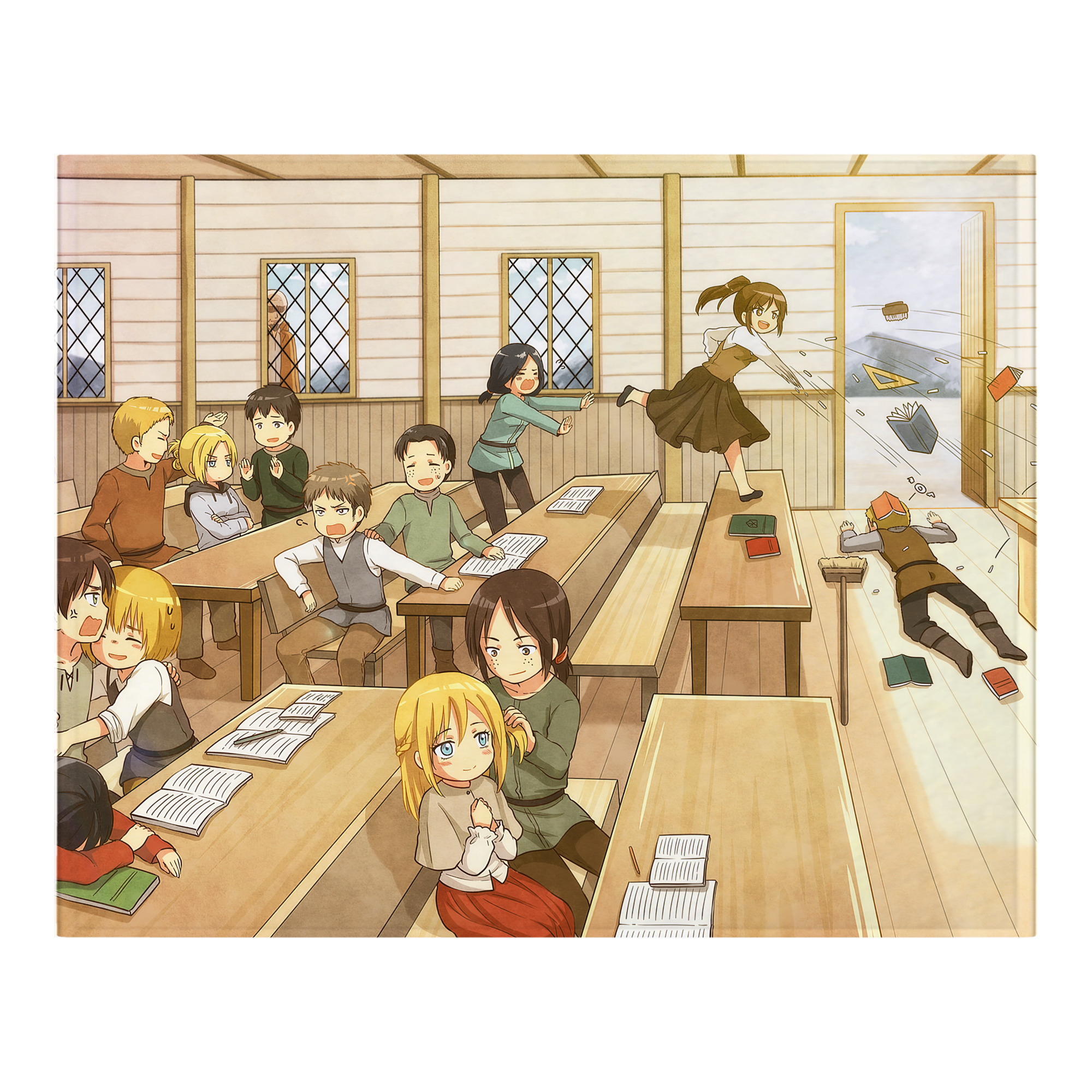 （画像用） 進撃の巨人 Attack on Titan フランネルブランケット・多サイズ対応（横型）