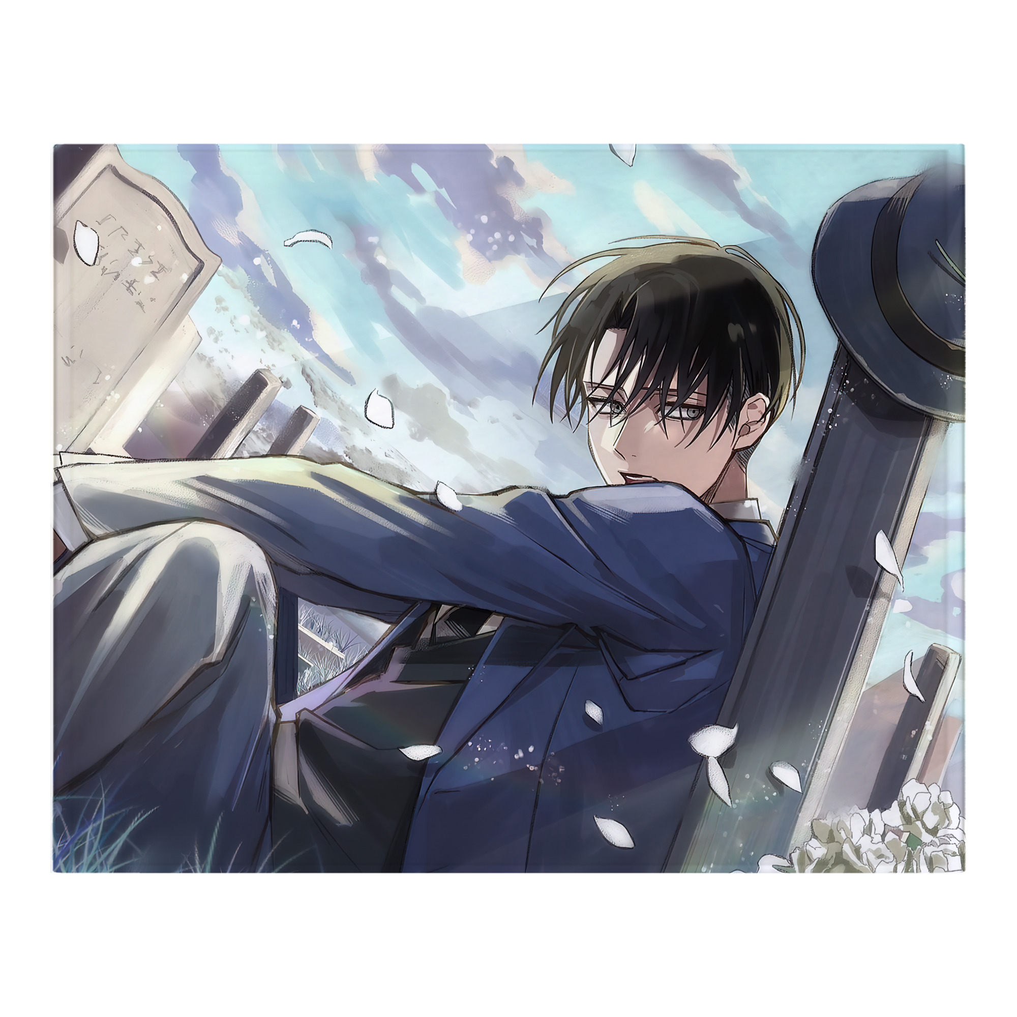 （画像用） 進撃の巨人 Attack on Titan フランネルブランケット・多サイズ対応（横型）