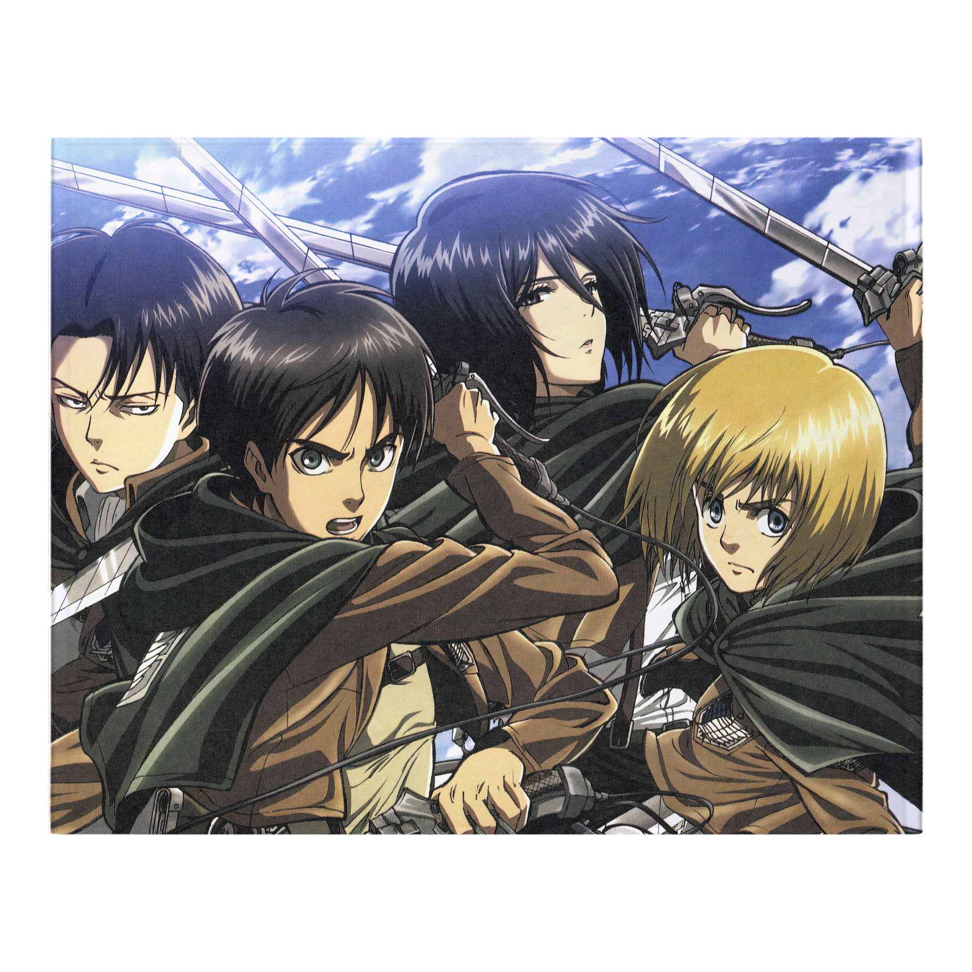 （画像用） 進撃の巨人 Attack on Titan フランネルブランケット・多サイズ対応（横型）