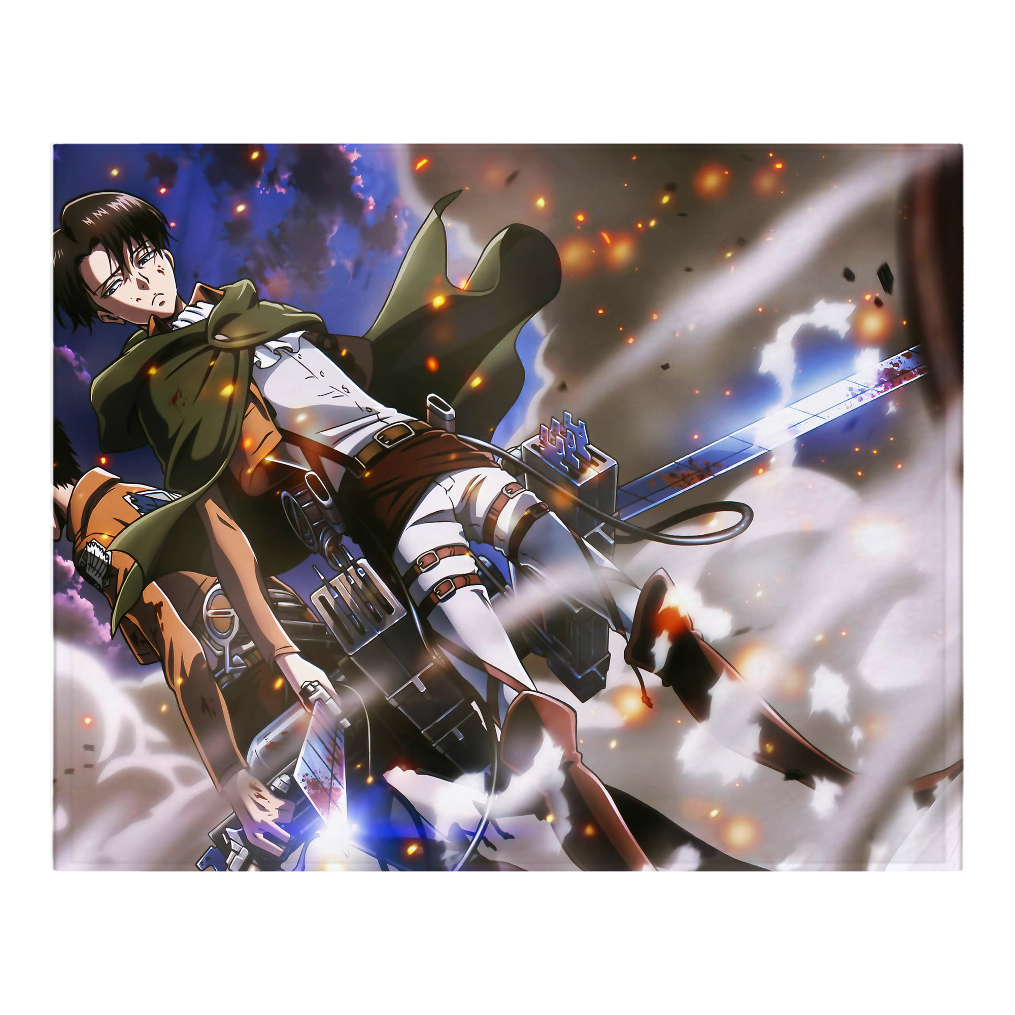 （画像用） 進撃の巨人 Attack on Titan フランネルブランケット・多サイズ対応（横型）