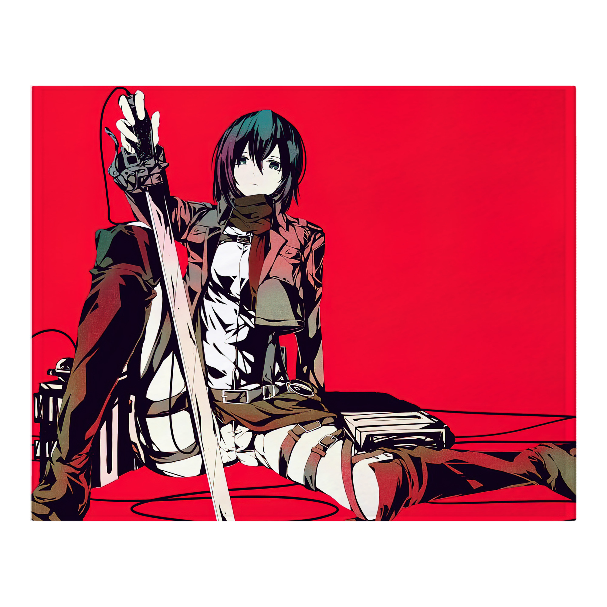 （画像用） 進撃の巨人 Attack on Titan フランネルブランケット・多サイズ対応（横型）