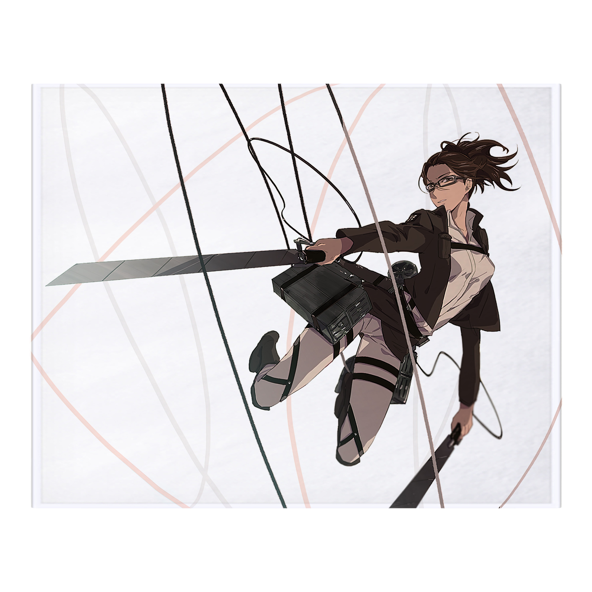 （画像用） 進撃の巨人 Attack on Titan フランネルブランケット・多サイズ対応（横型）