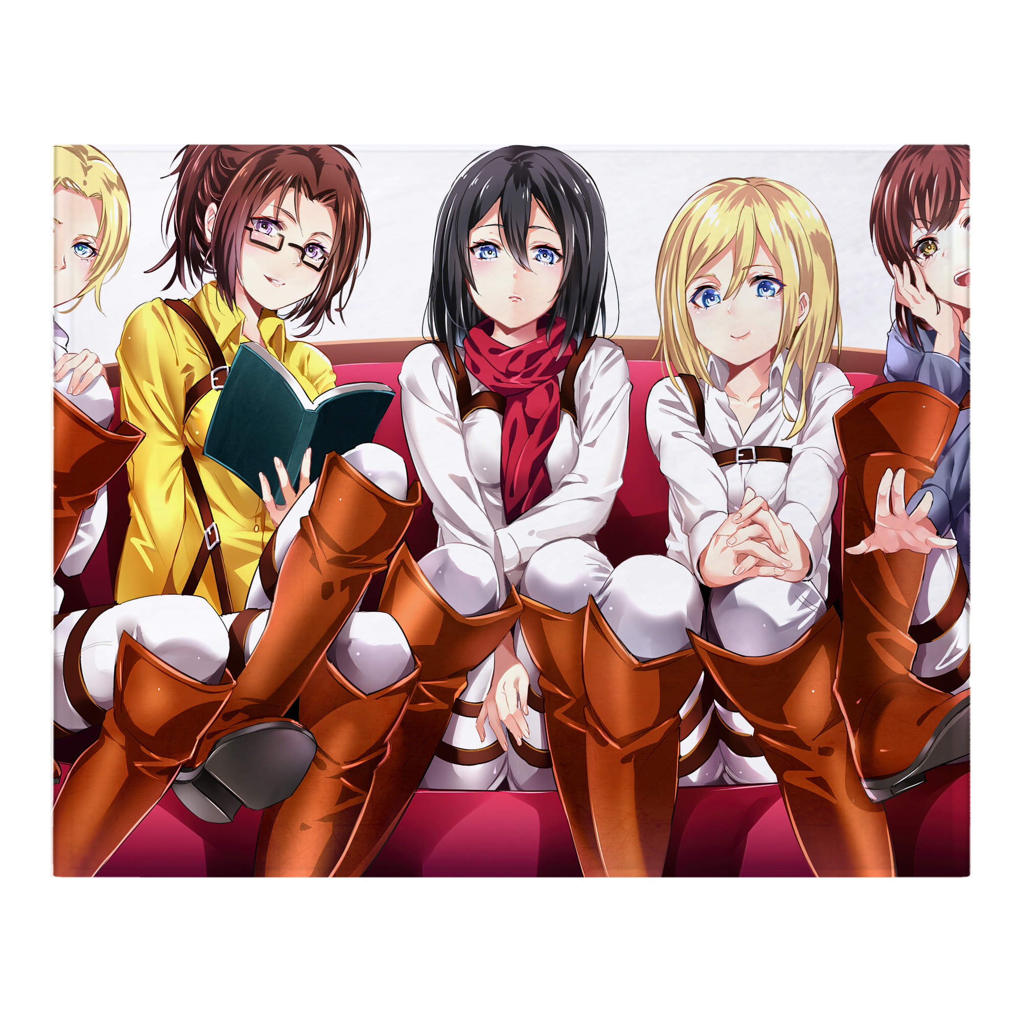 （画像用） 進撃の巨人 Attack on Titan フランネルブランケット・多サイズ対応（横型）