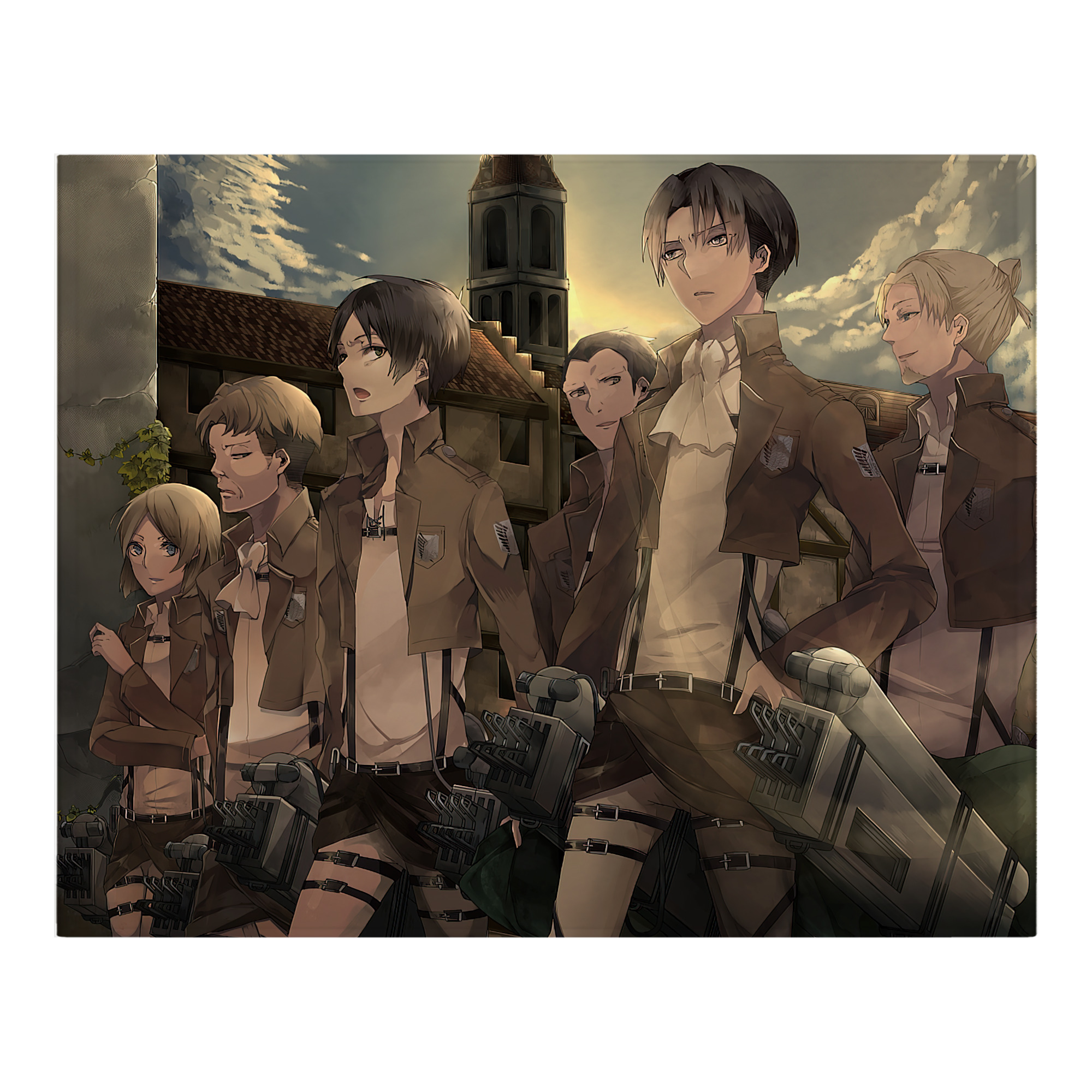 （画像用） 進撃の巨人 Attack on Titan フランネルブランケット・多サイズ対応（横型）