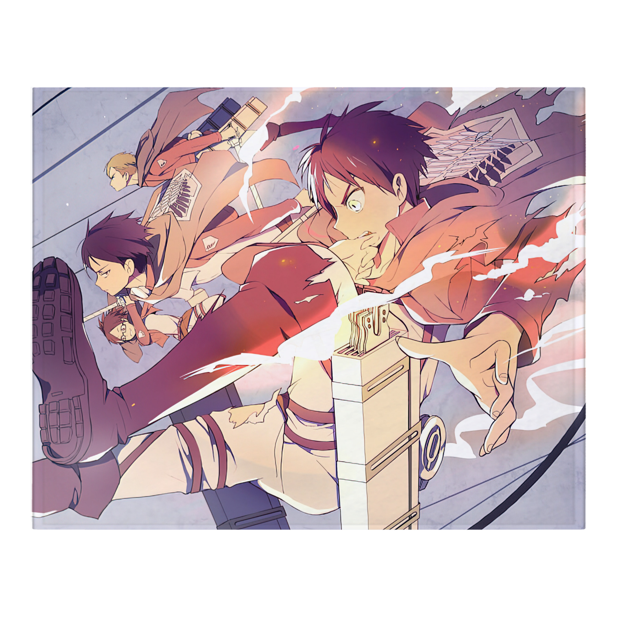 （画像用） 進撃の巨人 Attack on Titan フランネルブランケット・多サイズ対応（横型）