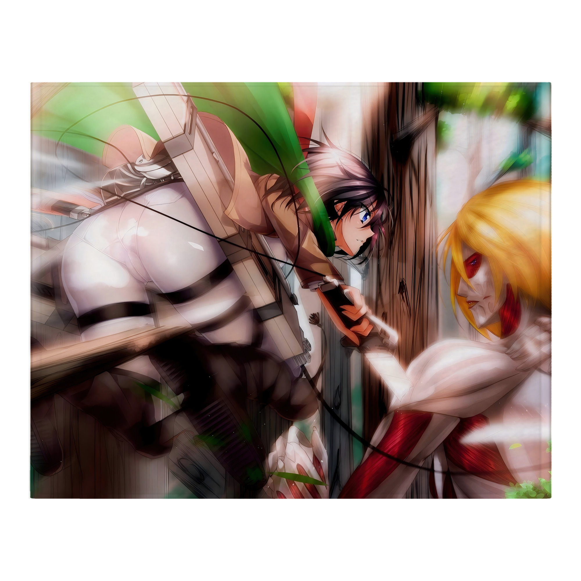 （画像用） 進撃の巨人 Attack on Titan フランネルブランケット・多サイズ対応（横型）