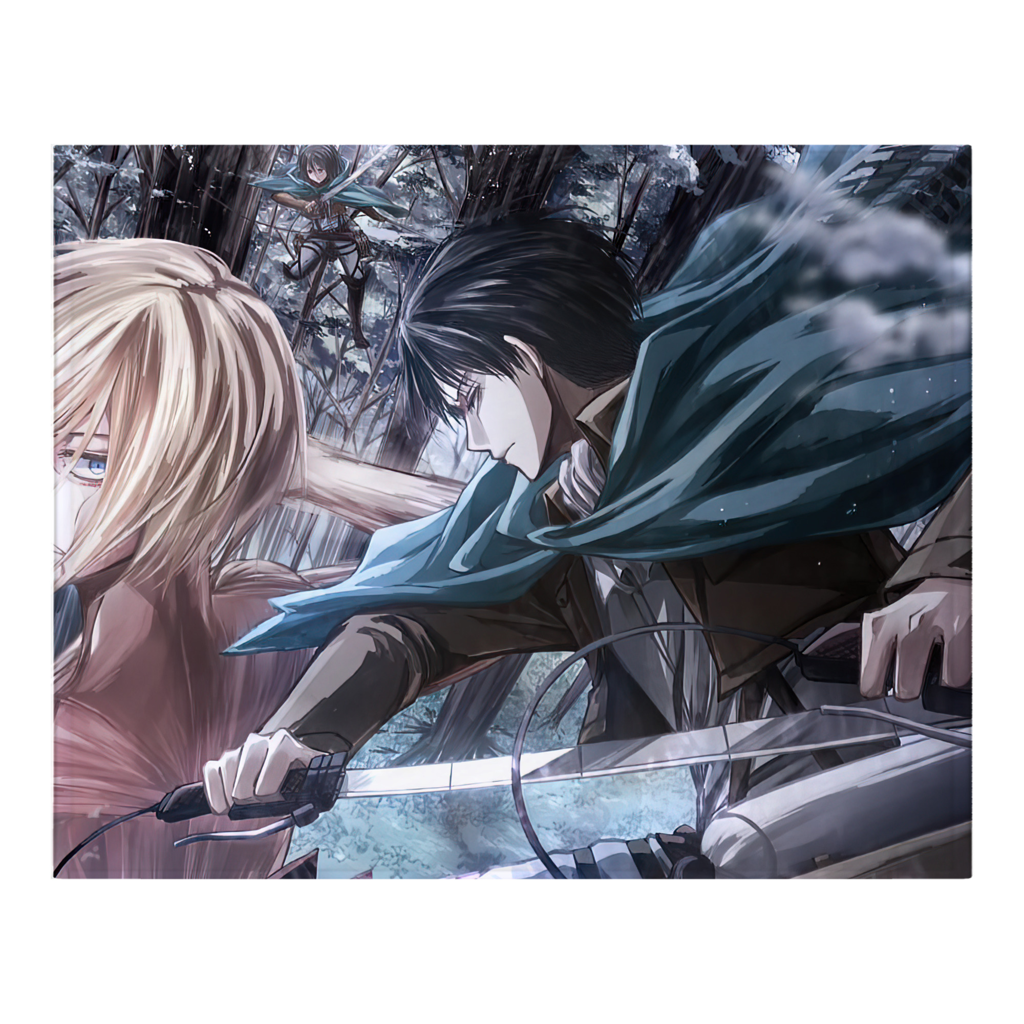 （画像用） 進撃の巨人 Attack on Titan フランネルブランケット・多サイズ対応（横型）