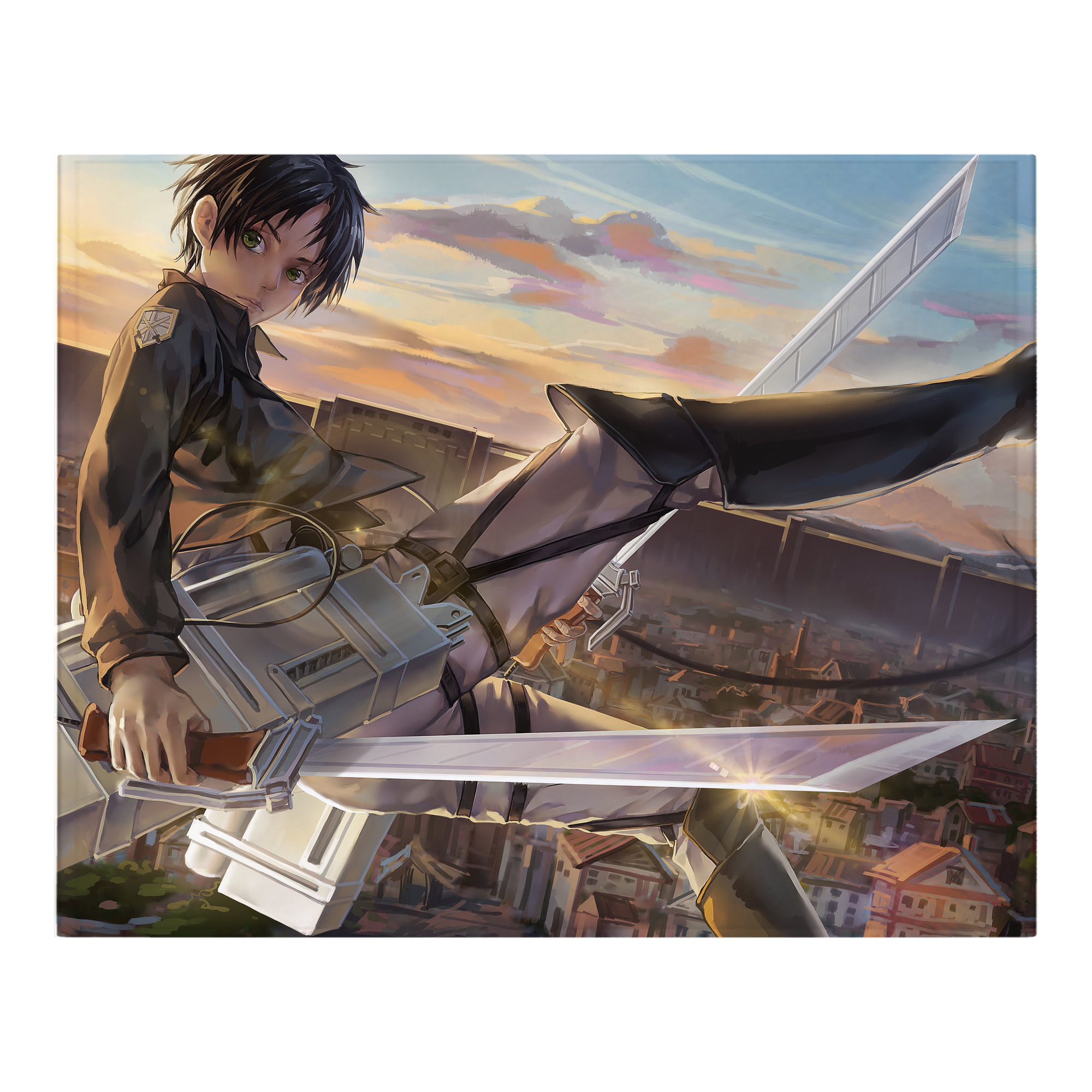 （画像用） 進撃の巨人 Attack on Titan フランネルブランケット・多サイズ対応（横型）