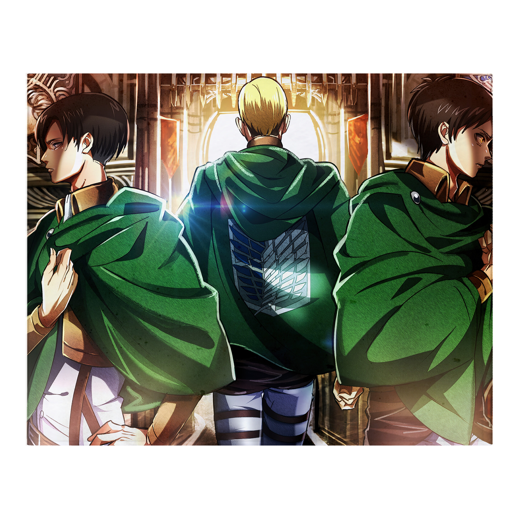 （画像用） 進撃の巨人 Attack on Titan フランネルブランケット・多サイズ対応（横型）