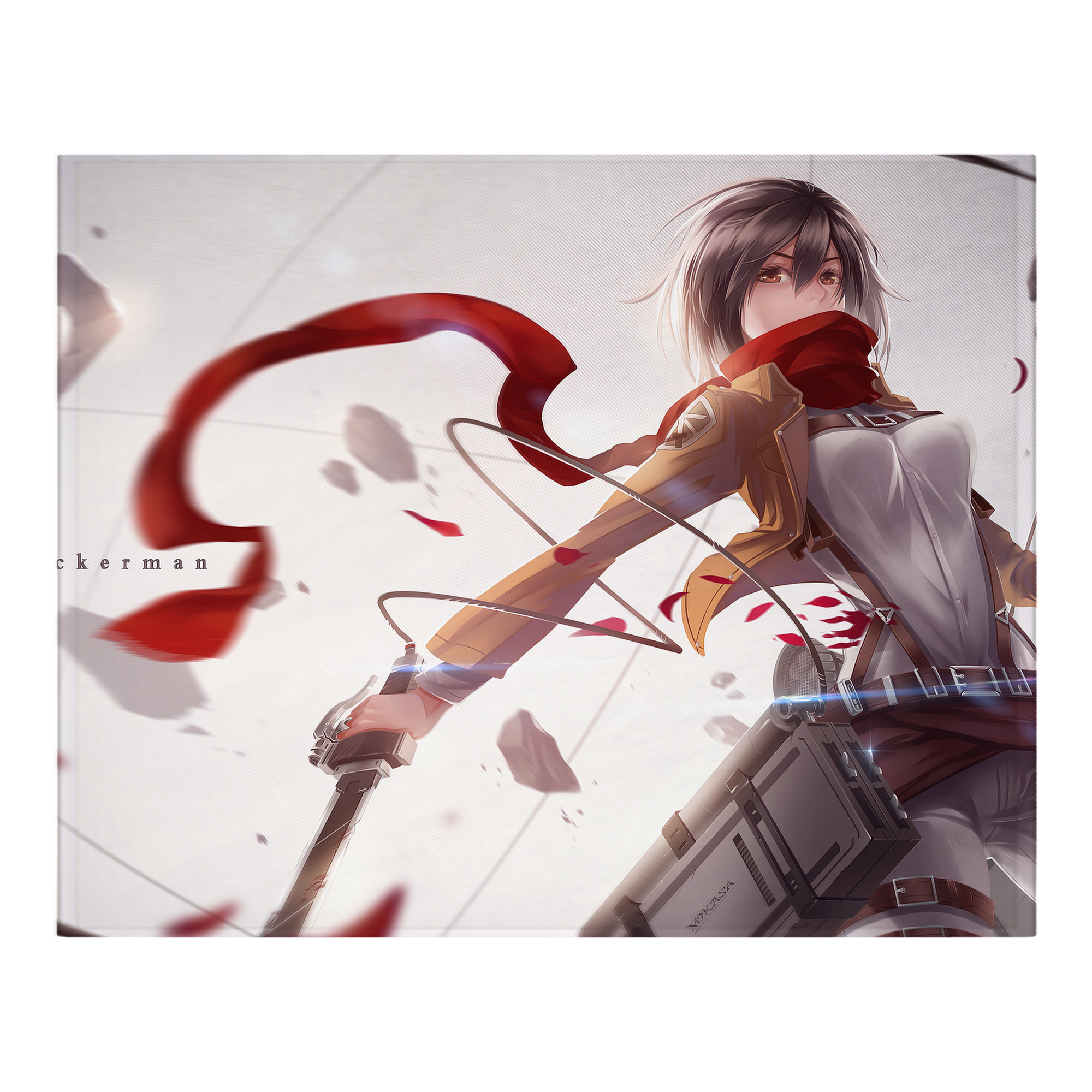 （画像用） 進撃の巨人 Attack on Titan フランネルブランケット・多サイズ対応（横型）