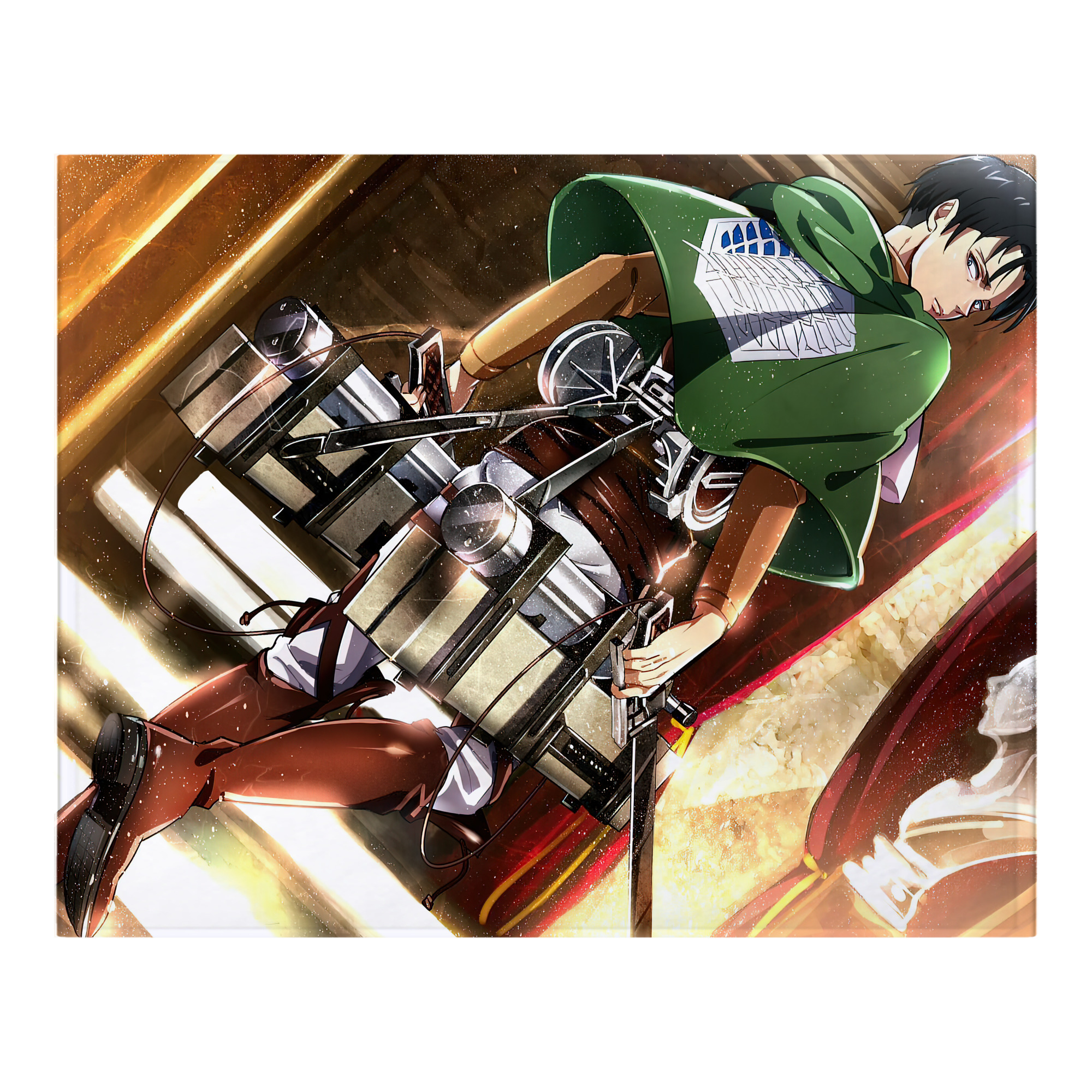 （画像用） 進撃の巨人 Attack on Titan フランネルブランケット・多サイズ対応（横型）