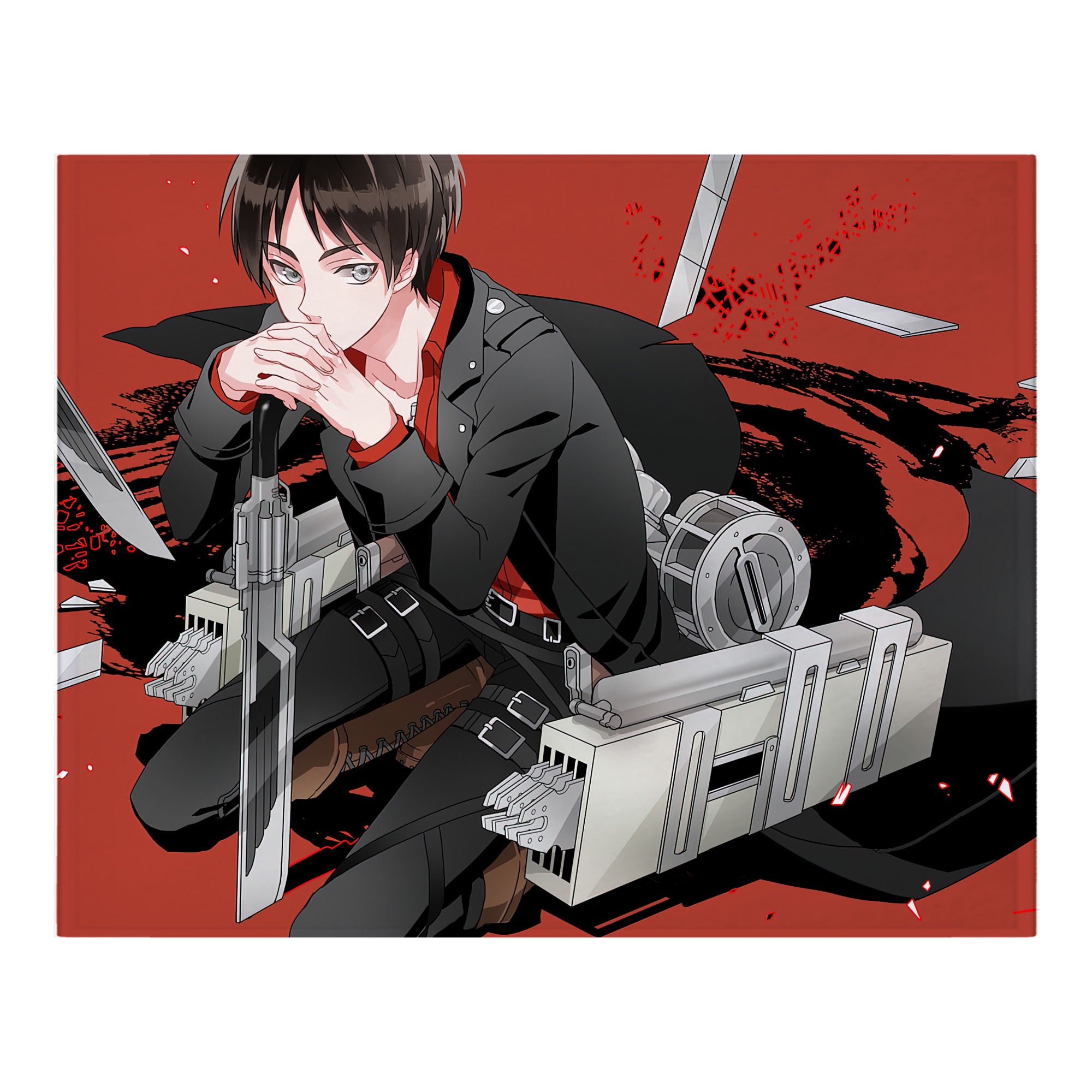（画像用） 進撃の巨人 Attack on Titan フランネルブランケット・多サイズ対応（横型）