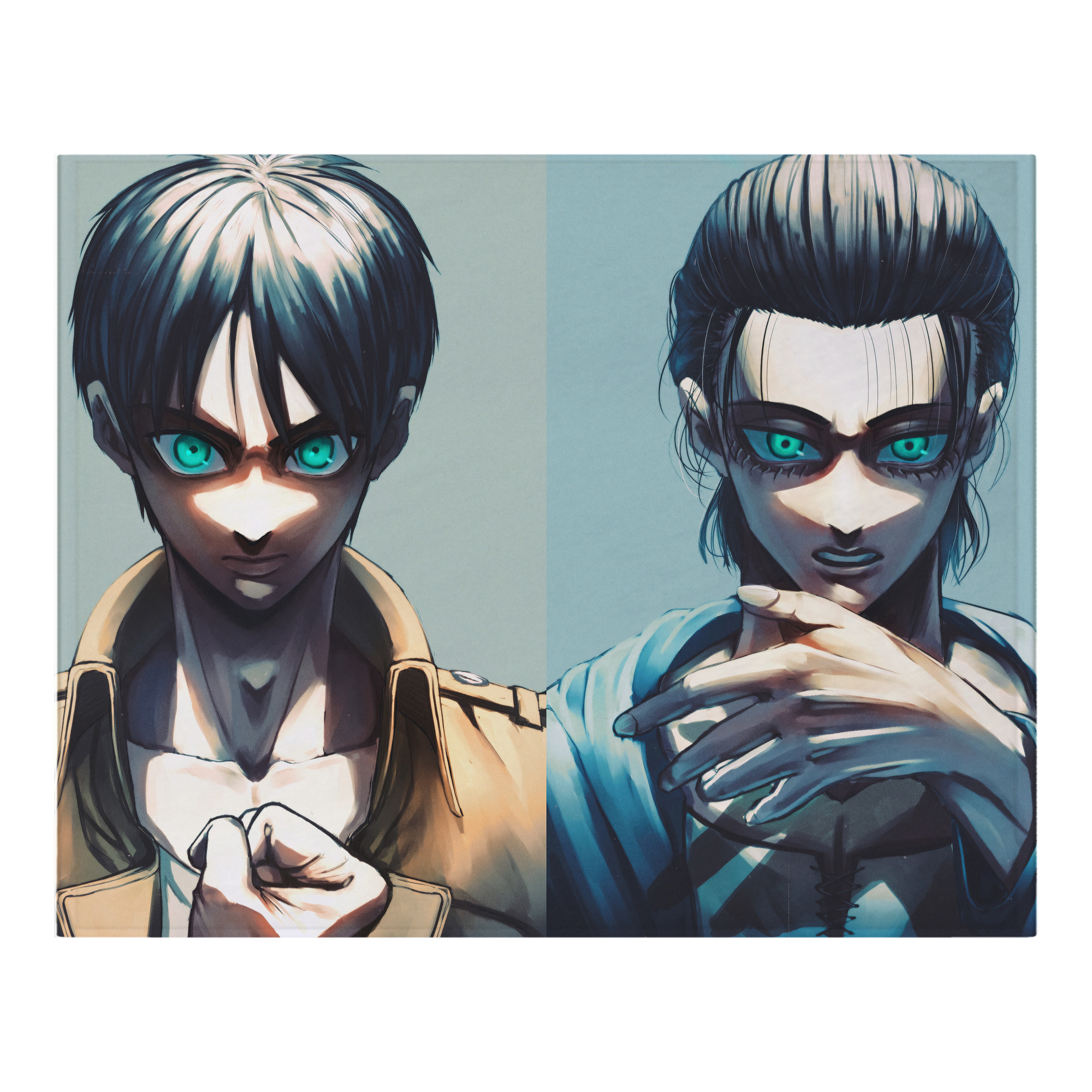 （画像用） 進撃の巨人 Attack on Titan フランネルブランケット・多サイズ対応（横型）